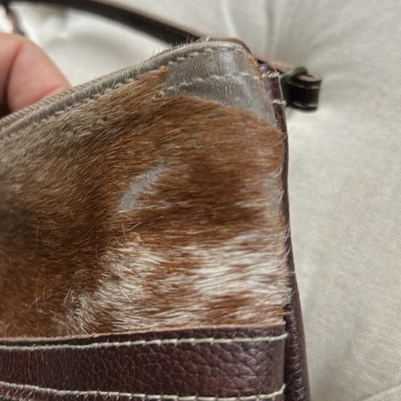 Myra Crossbody Tangled Vine S-3393 Leather & Hairon Cowhide Western - Picture 4 of 12